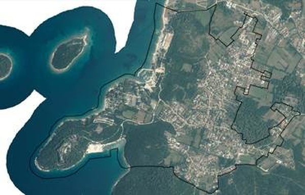 Prikaz obuhvata Urbanističkog plana uređenja „Štinjan“, izvor: ISPU, modul „ePlanovi editor“