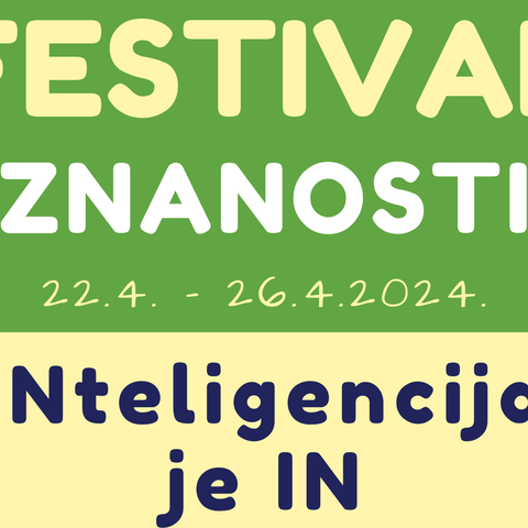 Interaktivna izložba “INteligencija je IN”, dio je ovogodišnjeg Festivala znanosti