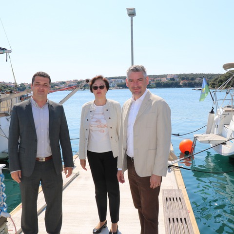 Dalibor Brnos, Vesna Sajić i župan Boris Miletić