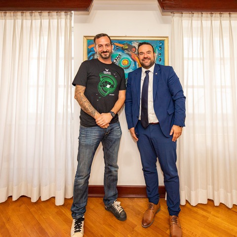 Marko Bolković na prijemu kod gradonačelnika Filipa Zoričića