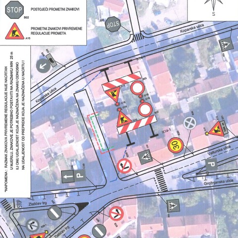 Privremena regulacija prometa na ogranku Valturske ulice