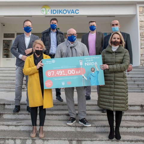 Rotary club Zagreb Osnovnoj školi Vidikovac donirao ček vrijedan 87.491,00 tisuća kuna